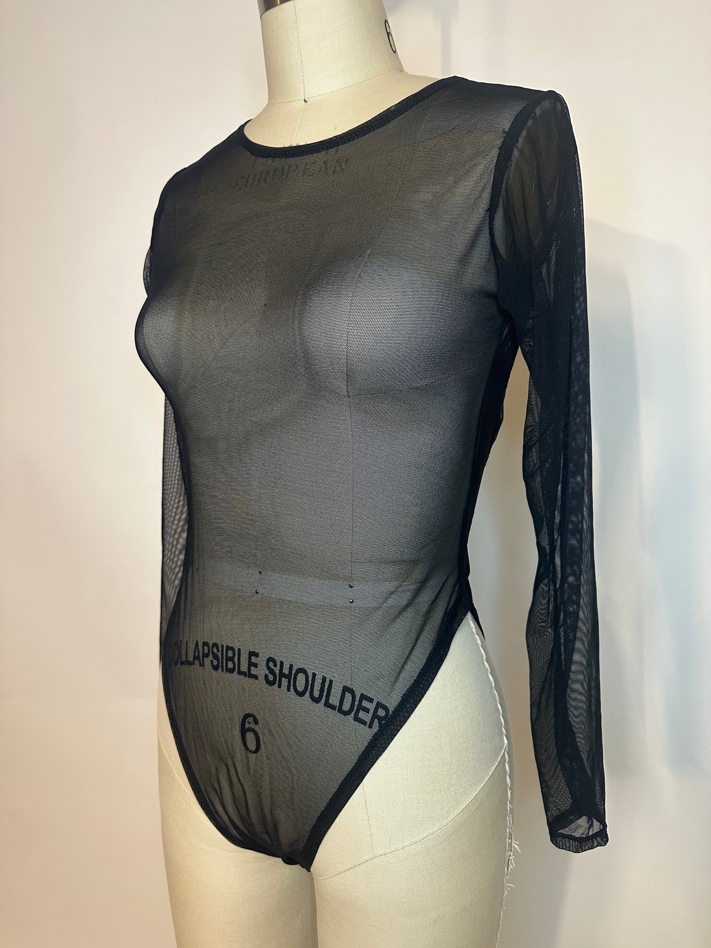 Mesh Open Back Bodysuit